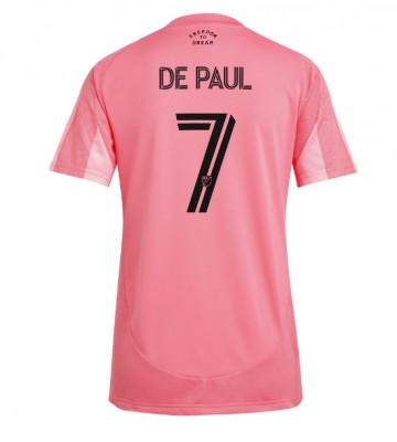 Inter Miami Rodrigo De Paul #7 Hjemmebanetrøje Dame 2025-26 Kortærmet